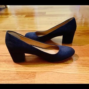 LOFT block heel pumps - navy blue